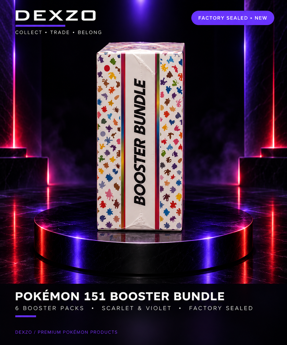 Pokémon 151 Booster Bundle — 6 Booster Packs — Factory Sealed