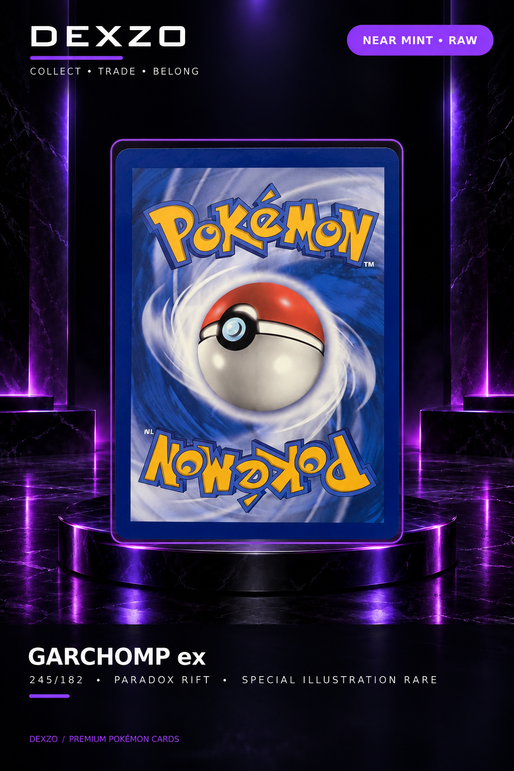 Garchomp ex #245/182 — Special Illustration Rare — Paradox Rift